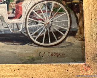 COLIN CAMPBELL COOPER (1856-1937) NYC Central Park (Grand Army Park) Oil on Board
