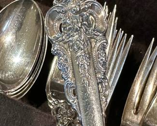 WALLACE Grand Baroque Sterling SILVER Flatware Set