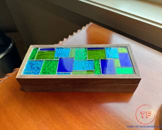 MCM Mosaic Tile Box by GEORGE BRIARD