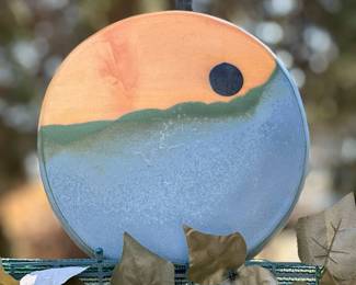 Tiki Torches with Custom Ceramic Pottery Slip Covers