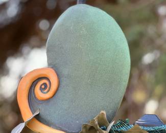 Tiki Torches with Custom Ceramic Pottery Slip Covers