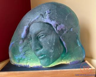 "Night Flow" Cast Glass Sculpture by JOHN THEIN