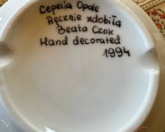 CEPELIA OPOLE Hand Painted Polish China Set
