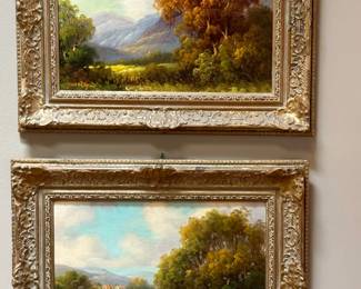 PAUL WESLEY Original Oil on Canvas Framed Paintings