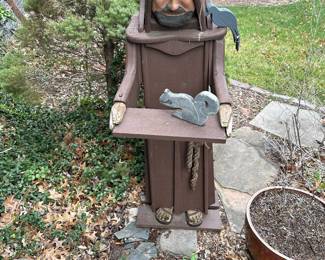 St Francis of Assisi Outdoor Wood Sculpture