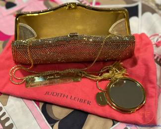 JUDITH LEIBER Vintage Evening Purse with Champagne SWAROVSKI Crystals