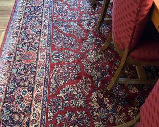 KARASTAN Red Sarouk 9’ x 12’ Area Rug