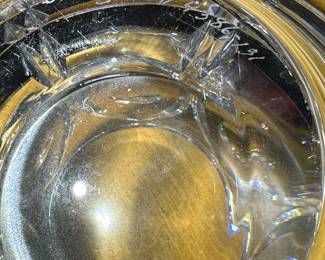 ORREFORS Large Crystal Vase / Bowl