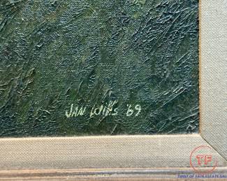JAN WILLS (1928-2000) “The Old Mueller Place” 1969 Original Oil on Canvas

