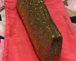 JUDITH LEIBER Vintage Evening Purse with Champagne SWAROVSKI Crystals