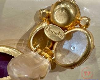 BOUNKIT Lemon Quartz, Pearl Vermeil, and Ruby Earrings