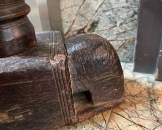 Antique Hand Carved Figural Ram Noodle Press