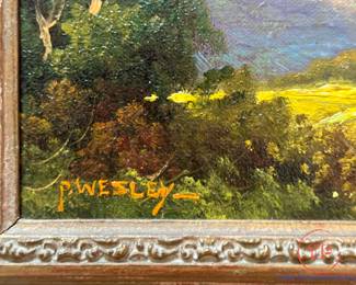 PAUL WESLEY Original Oil on Canvas Framed Paintings