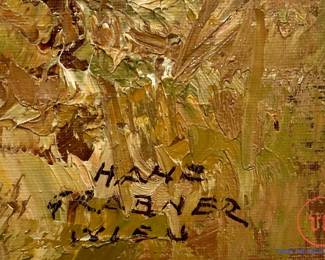 Large Oil on Canvas Landscape by HANS GRABNER