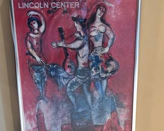 Metropolitan Opera Lincoln Center Framed Poster by MARC CHAGALL