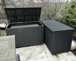 Storage bins for outdoors