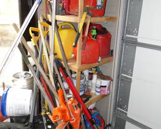Gas cans, yard tools and more