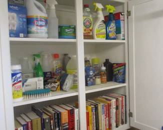 CLEANING SUPPLIES AND BOOKS
