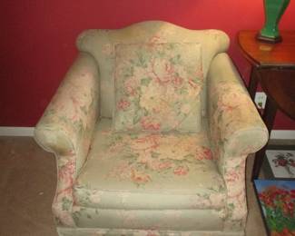 floral chair, two of two