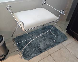 modern, sleek bathroom stool
