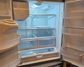 inside of Amana fridge