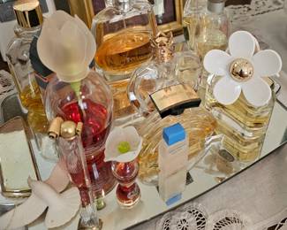 a collection of perfumes 