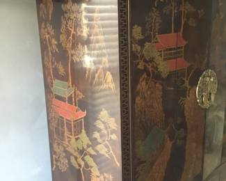 asian tall storage chest 