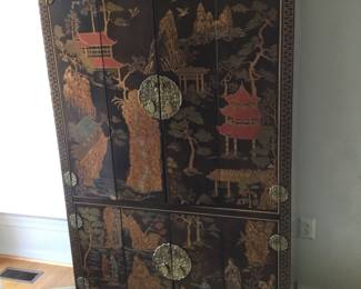 asian tall storage chest 