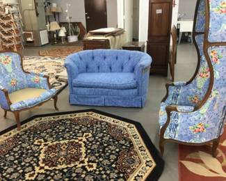 Parlor furniture and rugs