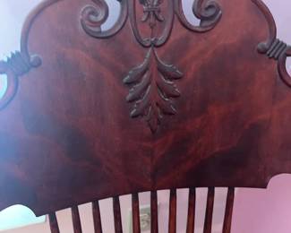 antique rocking chair mahogany