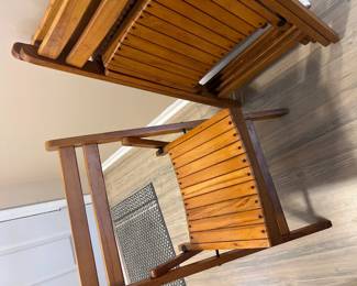 wooden folding chairs