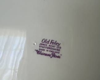 old foley james kent ltf staffordshire chinese rose plate