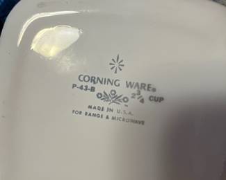corning ware vintage 2 3/4 cup p-43-b