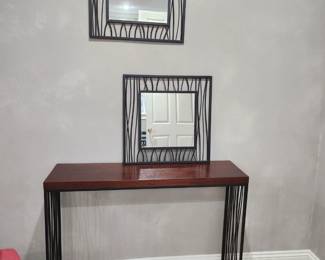Matching mirrors and table