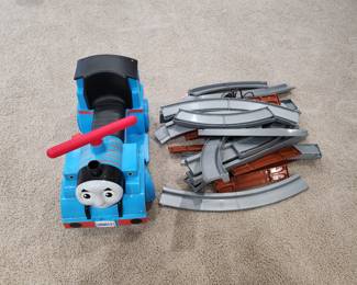 This is a large sit on train