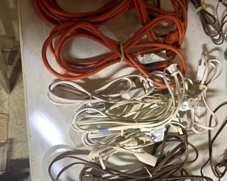 Extension cords. 