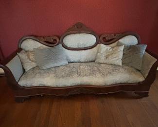 Empire Transitional Victorian Sofa