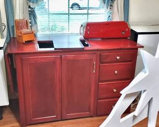 Sewing Cabinet, 2 Sewing/Crafting Fold Out Tables