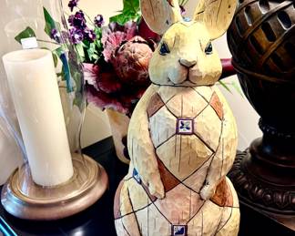 Jim Shore patchwork bunny rabbit