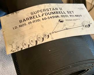 Superstar II barbell dumbell set
