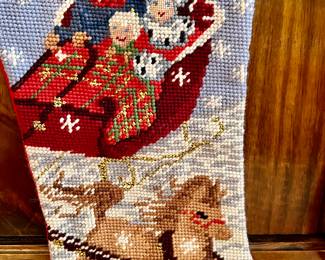 LOTS OF NEEDLEPOINT PETIT-POINT STOCKINGS!