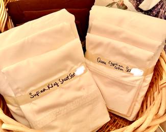 QUALITY SHEET SETS INCLUDING SUPIMA AND EGYPTIAN COTTON.
