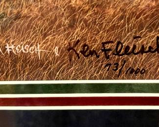 Ken Fleisch signed limited lithograph 