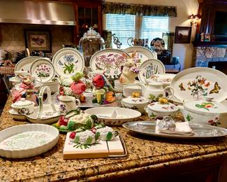 Lots of beautiful English Portmeirion "Botanic Garden".