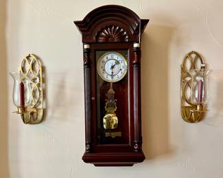 Howard Miller Jennison Triple-Chime Wall Clock!  LOTS OF CLOCKS IN THIS ESTATE!