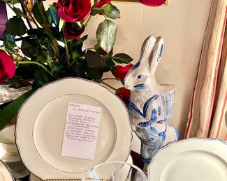 Eplag platinum rimmed china