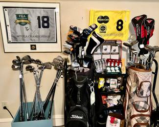 Quality golf! Golf Clubs: Callaway Big Bertha irons and woods, Callaway RAZR irons, Callaway Diablo Octane woods, Odyssey putter, Cleveland CBX wedge
Other golf club brands: Nike, Cleveland, Adams, Armour, McGregor