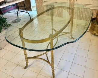 Beveled Glass Top Kitchen Table