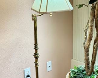 Vintage Brass Floor Lamp