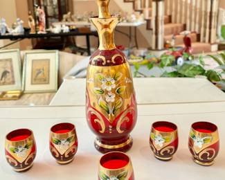 Murano Italian Glassware Set